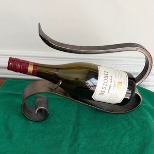 Wrought Iron Wine Bottle Holder